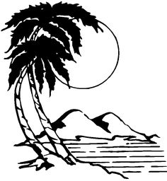 236x256 Sunset Palm Tree Clip Art Cliparts