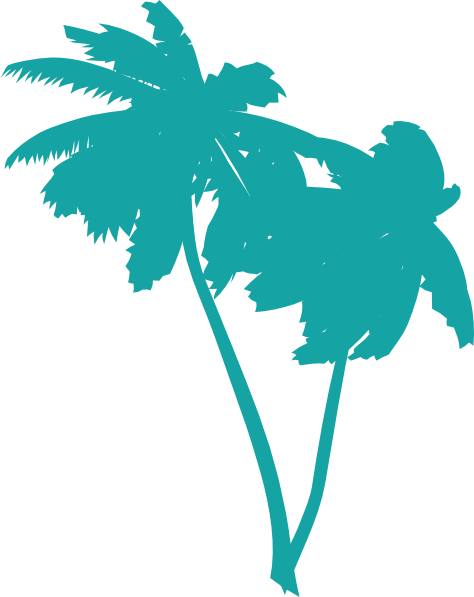 474x597 Blue Palm Tree Clipart