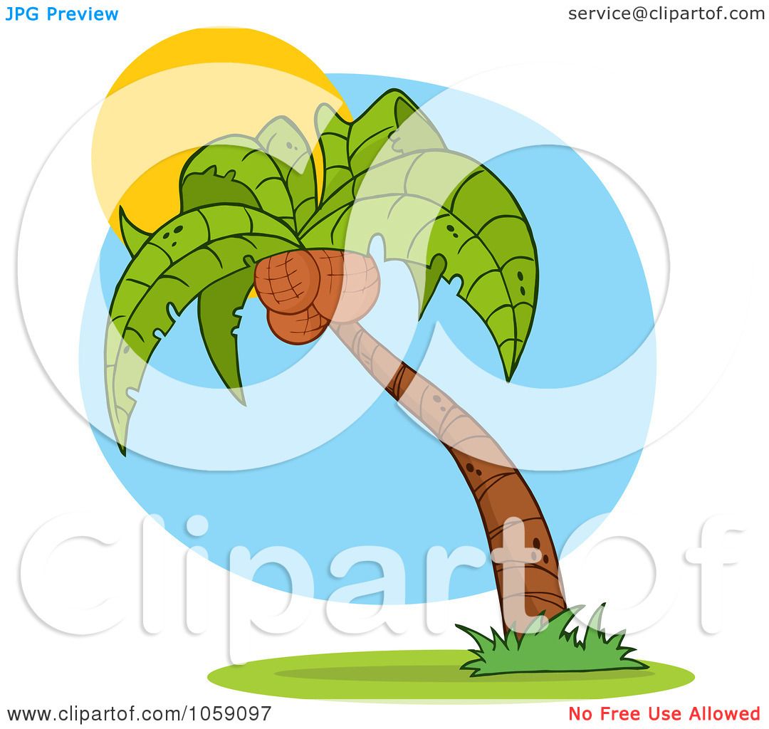 1080x1024 Royalty Free Vector Clip Art Illustration Of A Palm Tree Logo