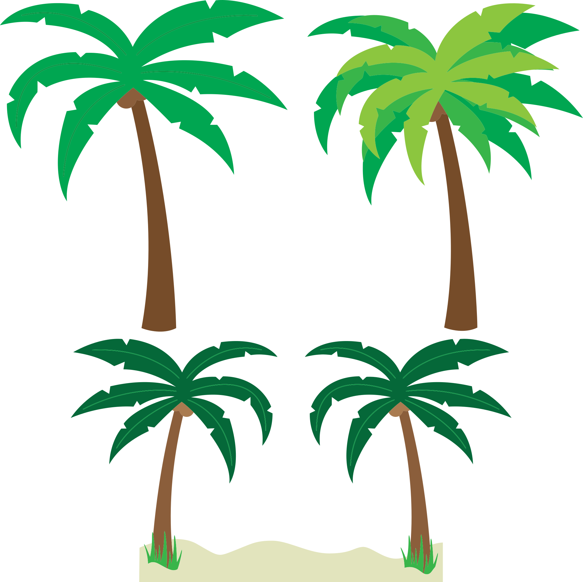 2000x1995 Palm Tree Art Tropical Palm Trees Clip Art Clip Art Palm Tree 5 3