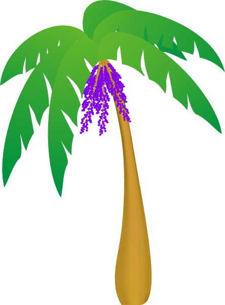 444x600 Palm Tree Clip Art
