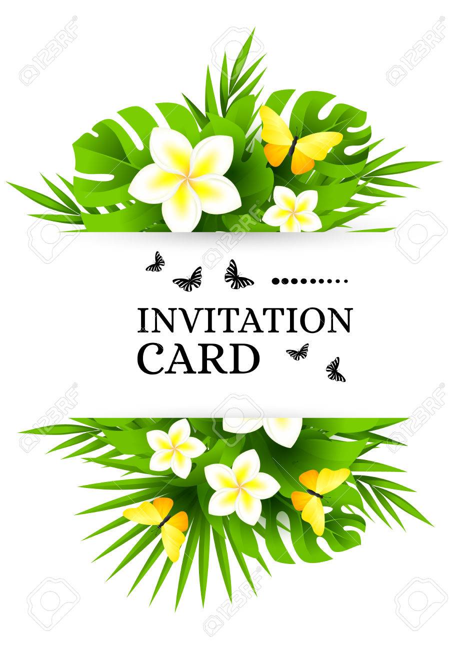 928x1300 Tropical Hawaiian Background With Jungle Palm Tree Leaves, Exotic