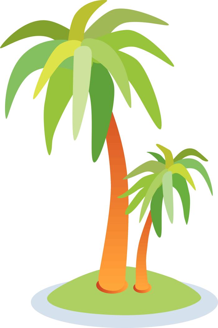 700x1050 Hawaiian Palm Tree Clipart