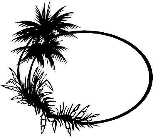 521x466 Palm Tree Vinyl Decal Car Truck Boat Window Sticker Walls Signs Rv