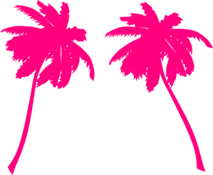 299x246 Pink Palm Tree Clip Art