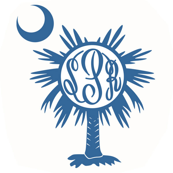 600x600 Palm Tree Svg Monogram Cuttable Frames