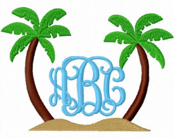 340x270 Palm Tree Pattern Etsy