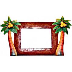 236x236 Special Moment Beach Palm Tree Photo Picture Frame 3x3 Metal