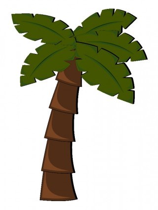321x425 Vector Palm Tree Vector Clip Art