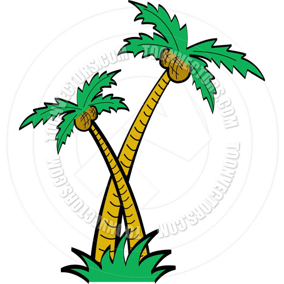 940x940 Cartoon Palm Trees Vector Illustration By Clip Art Guy Toon