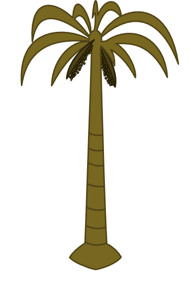 384x596 Coconut Palm Tree Clip Art