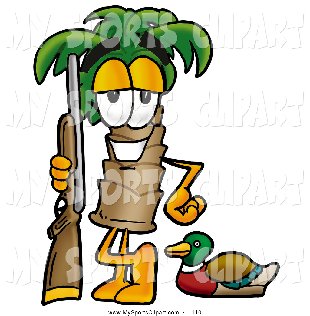 1024x1044 Sports Clip Art Of A Happy Palm Tree Mascot Cartoon Character Duck