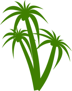 237x298 Triple Palm Tree Clip Art