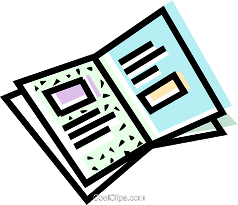 480x414 Brochure, Flyer Royalty Free Vector Clip Art Illustration