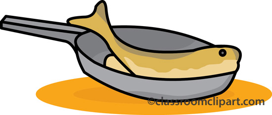 550x233 Seafood Clipart Fish Frying Pan Image