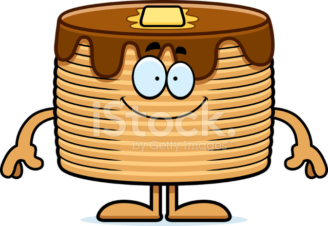 639x440 Happy Cartoon Pancakes Stock Vector