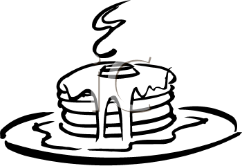 350x240 Pancake Clipart Black And White