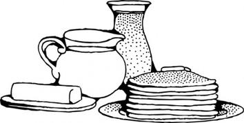 354x179 Pancakes Bacon Free Vectors Deluxevectors Clipart Image