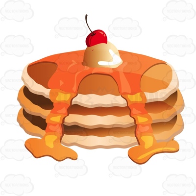 400x400 Stack Of Pancakes Clipart