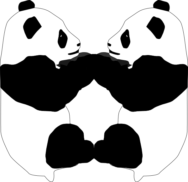 600x579 Panda Bear Clip Art