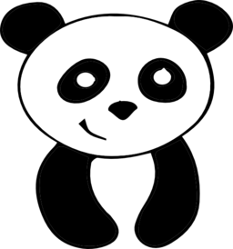 256x274 Panda Bear Clipart Image
