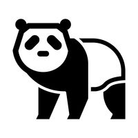 200x200 Panda Vector Image
