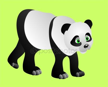 450x362 Panda Bear. Vector Illustration Stock Vector Marina99