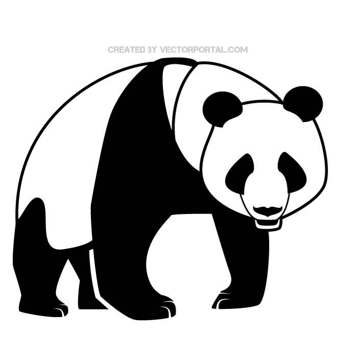 Panda Bear Vector | Free download on ClipArtMag