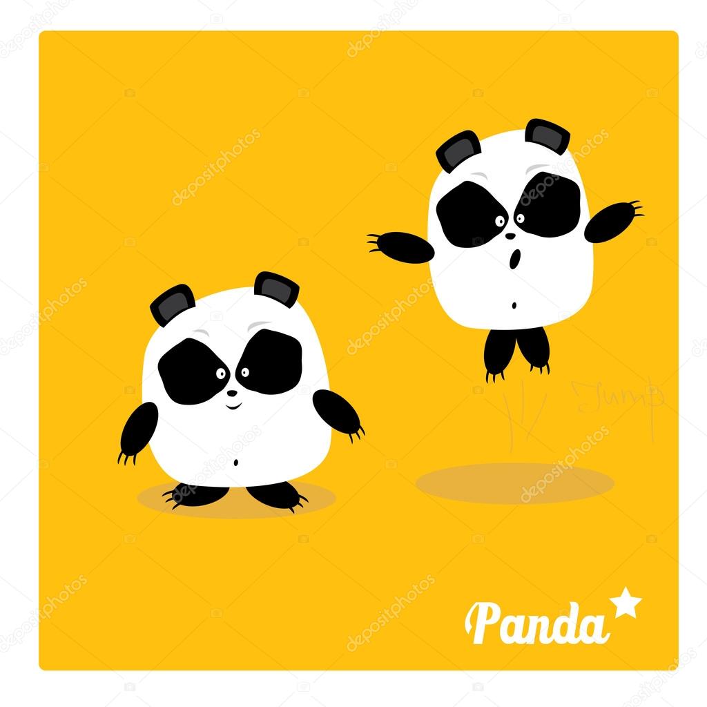 1024x1024 Vector Cartoon Panda Bear Character Stock Vector Zm1ter