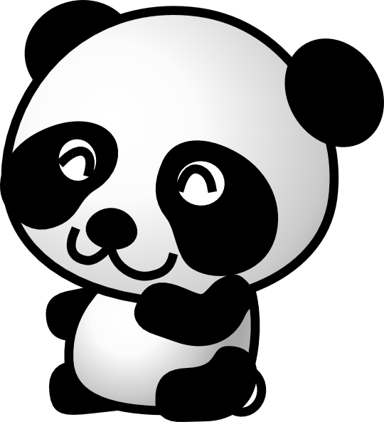 540x593 Panda 7 Clip Art