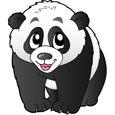 400x400 Panda Bear Cartoon Clipart
