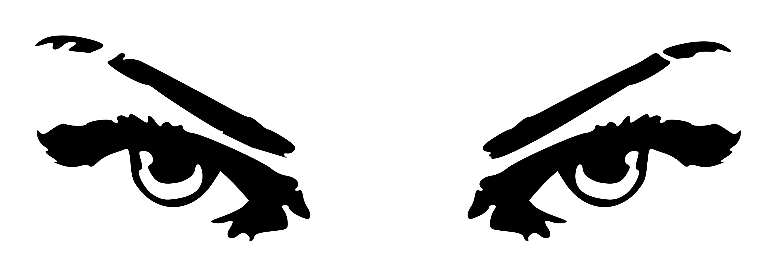 2555x910 Eye Clip Art Black And White Clipart Panda