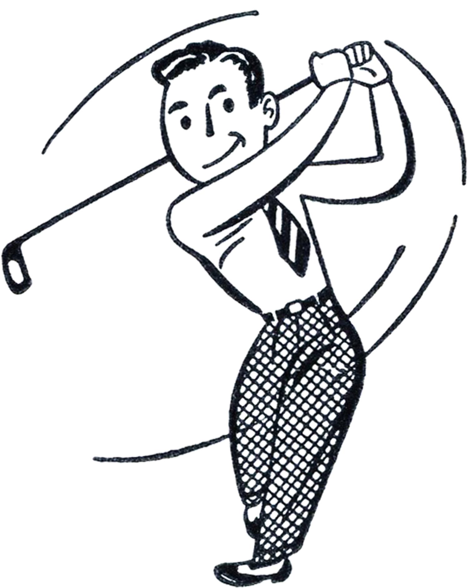 1500x1886 Golf Clip Art Black And White