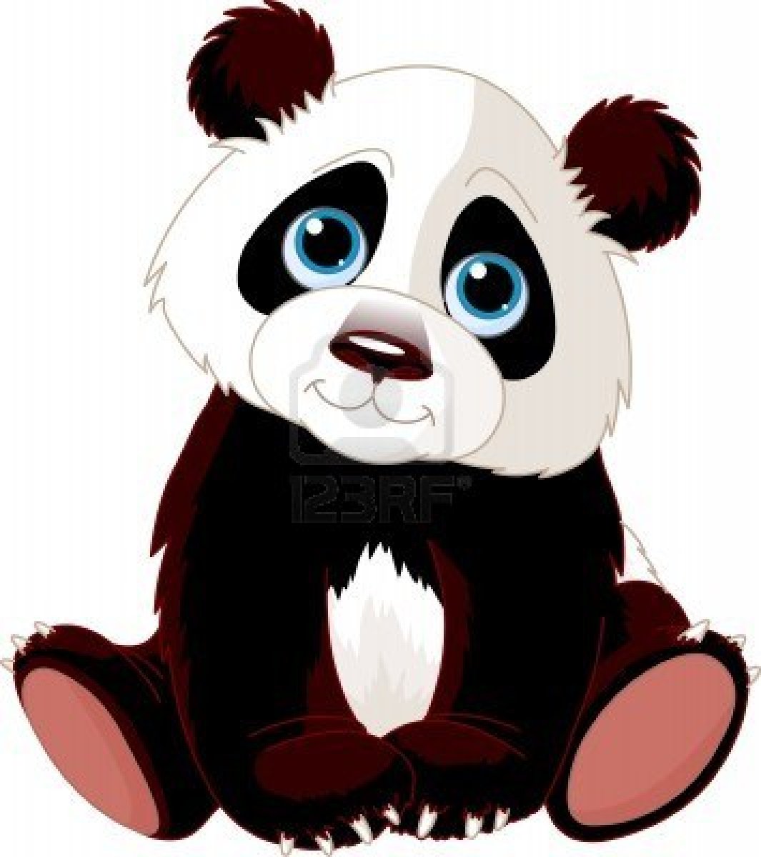 1065x1200 Free Panda Clipart Image