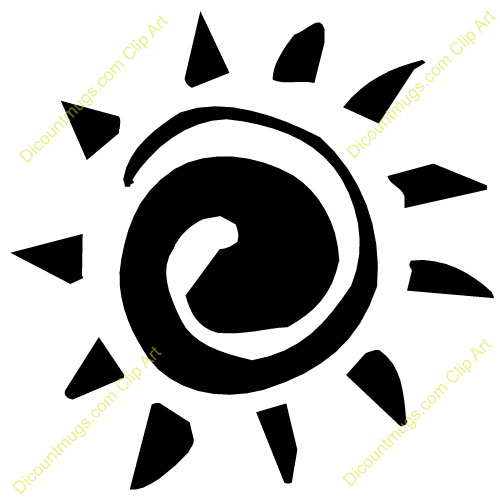 500x500 Sun Clipart Black And White
