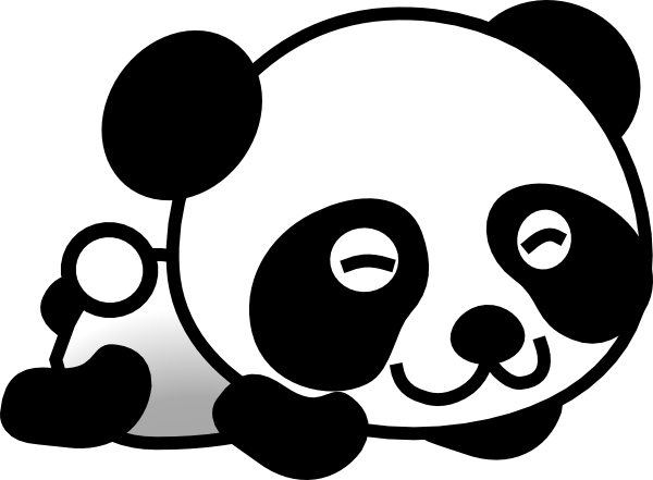 600x441 Clip Art Panda