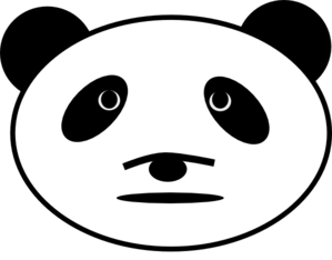 299x234 Sad Panda Bear Clip Art