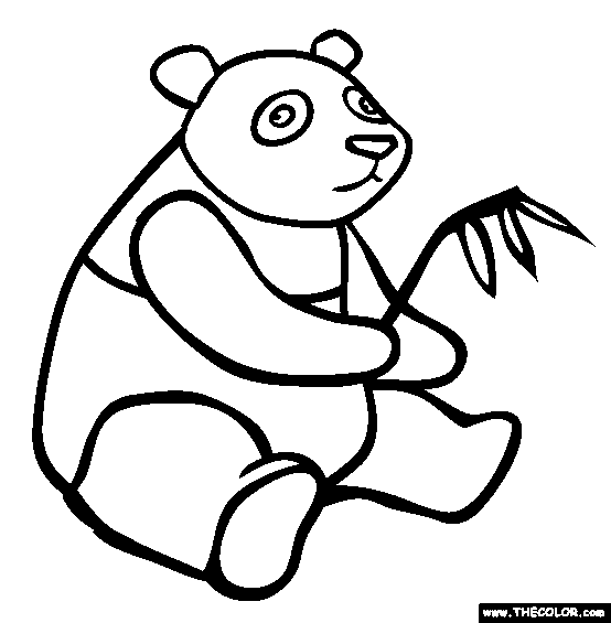 554x565 Drawn Panda Outline