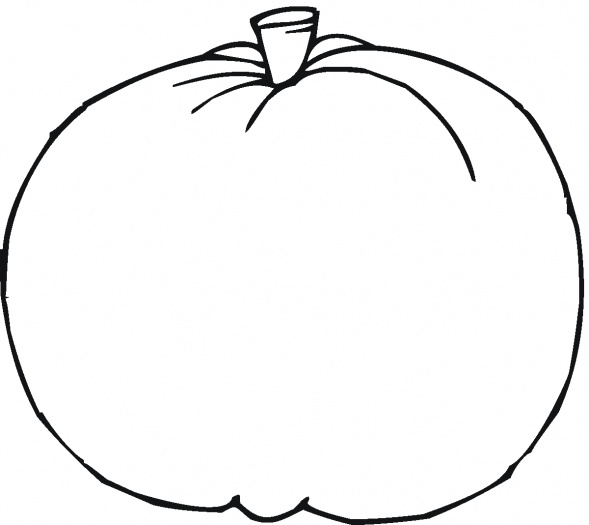 589x525 Pumpkin Outline Clip Art