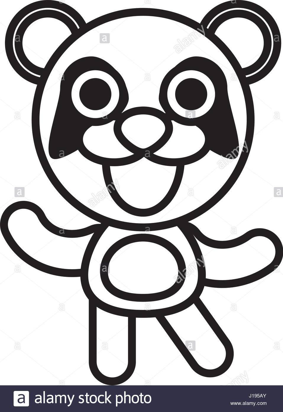 957x1390 Cartoon Panda Animal Outline Stock Vector Art Amp Illustration
