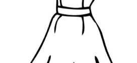 272x125 Wedding Dress Outline Clipart Panda