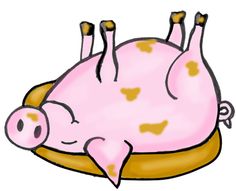 236x191 Pig Rolling In Mud Clipart