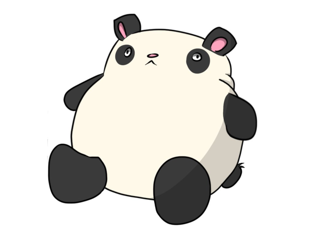 1024x768 Photo Collection Fat Cartoon Pandas Funny