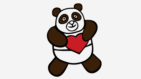454x255 Top 25 Free Printable Cute Panda Bear Coloring Pages Online