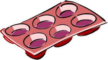 350x194 Muffin Pan Clipart