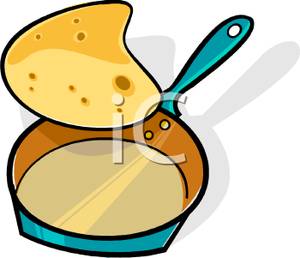300x258 Pancake Being Flipped From The Pan Clipart Picture