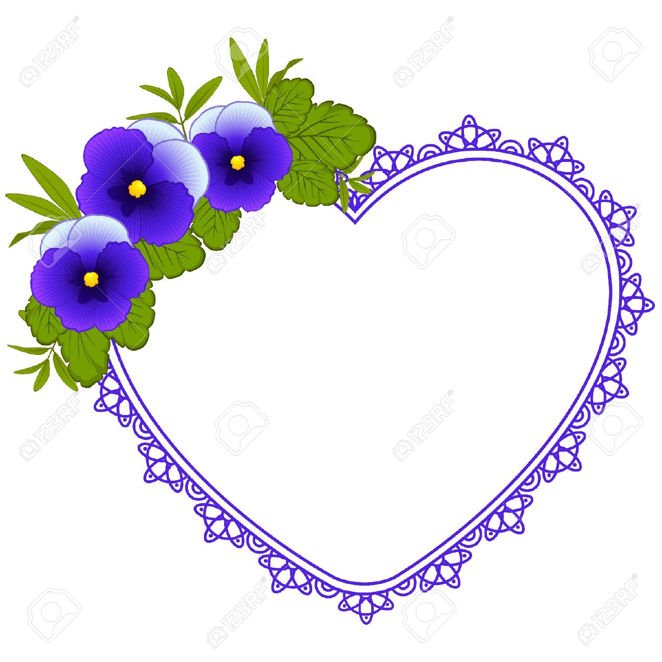 1300x1300 Pansy Clipart Outline