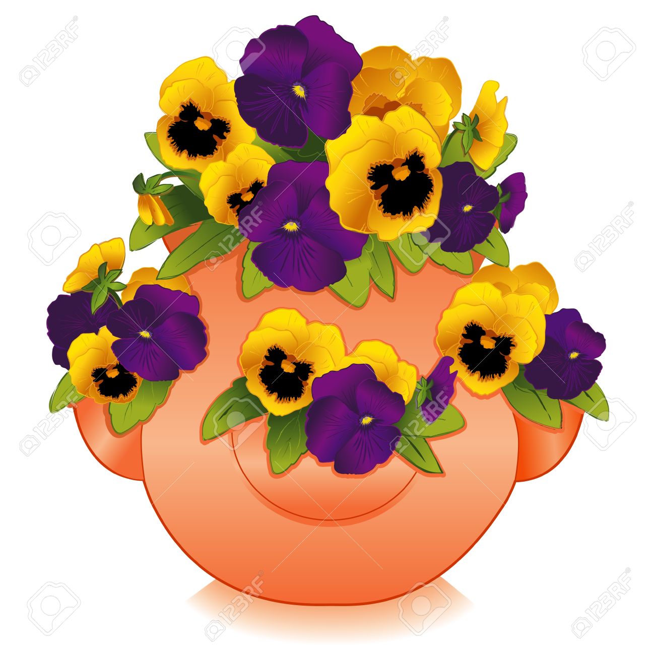 1300x1300 Pansy Clipart Violet Flower
