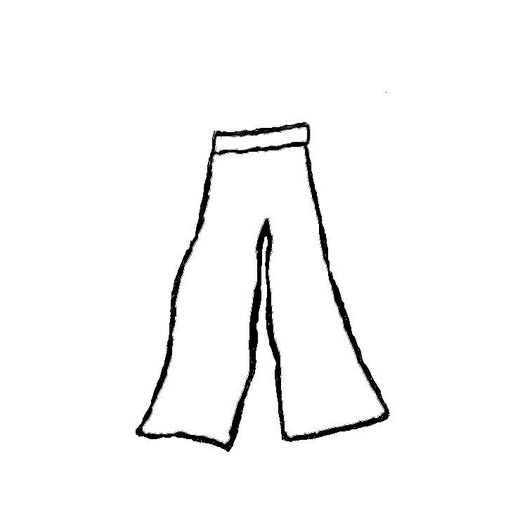 750x750 Clip Art Black And White Pants Clipart
