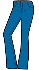154x277 Denim Clipart Pants